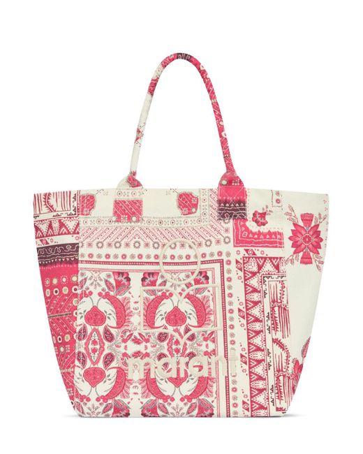 Isabel Marant Pink Small Yenky Bandana Printed Bag