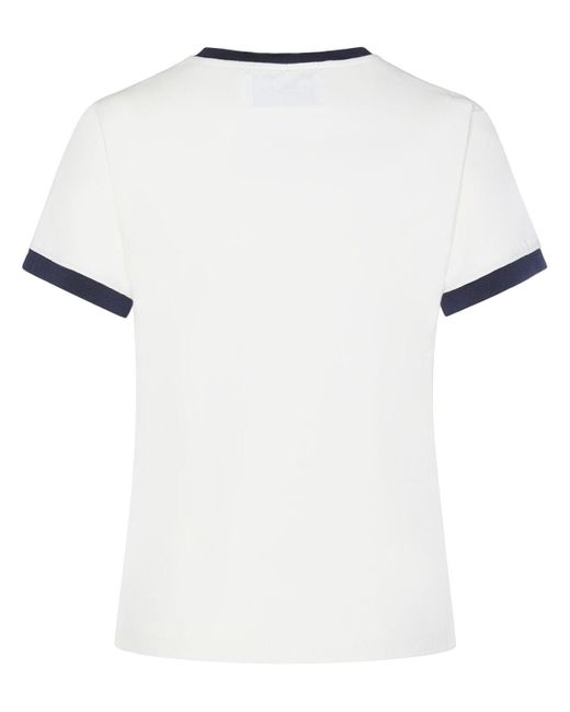 Camiseta de algodón Golden Goose Deluxe Brand de color White