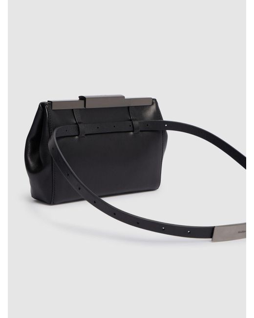 【MaxMara】Clasp レザーベルトバッグ＊送料関税込 Max Mara Clasp レザーベルトバッグ ブラック | Lyst