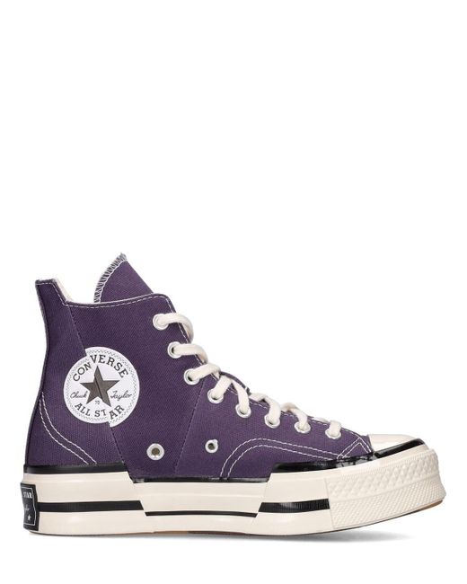 Converse Purple Sneakers "chuck 70 Plus Distorted High"