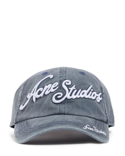 Mujer Gorra De Algodón Con Capucha Unique Acne de color Blue