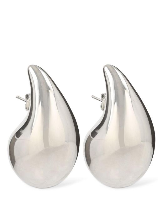 Bottega Veneta Natural Large Drop Earrings