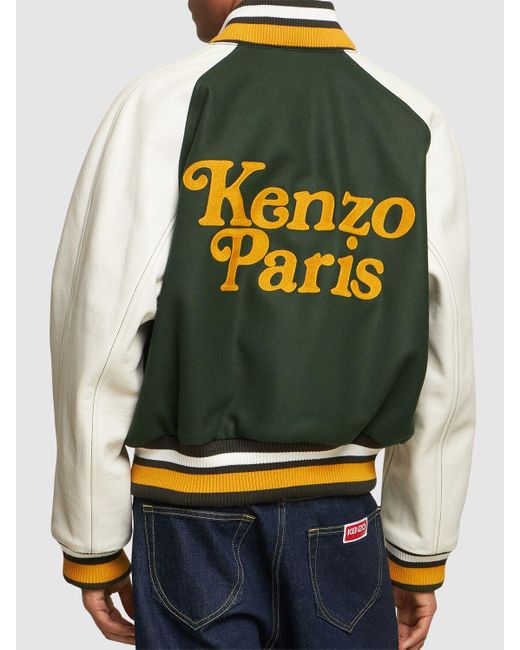 Veste en laine mélangée kenzo by verdy KENZO pour homme en coloris Green