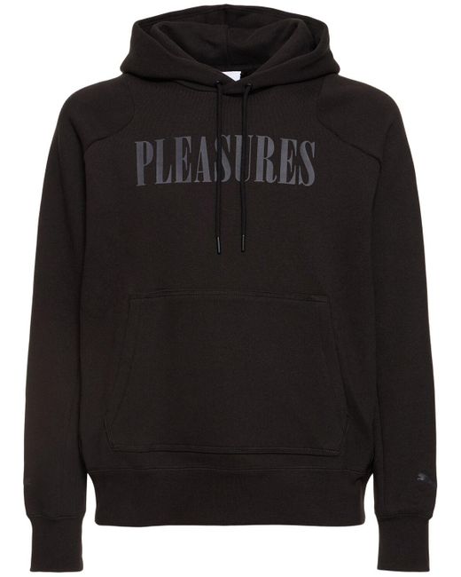 PUMA Black Pleasures Logo Hooded Sweatshirt for men