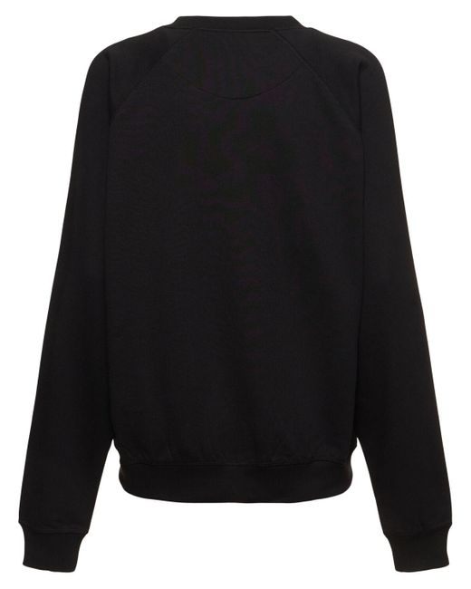 Vivienne Westwood Black Raglan-sweatshirt Aus Baumwolljersey