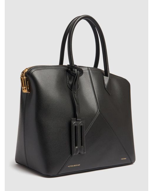 Victoria Beckham Black The Victoria Palmellato Leather Tote Bag