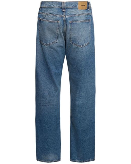 Hed Mayner Blue Cotton Denim Jeans for men
