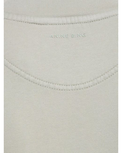 Anine Bing Tyler Bing コットンスウェットシャツ Gray