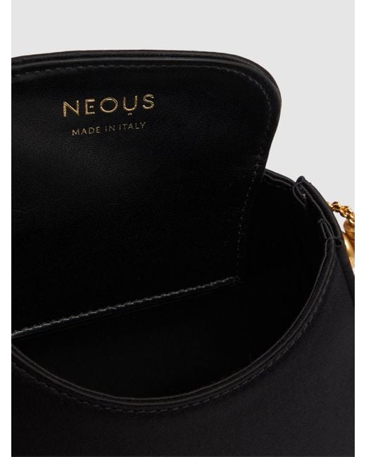 Neous Black Mini Satin Top-Handle Bag