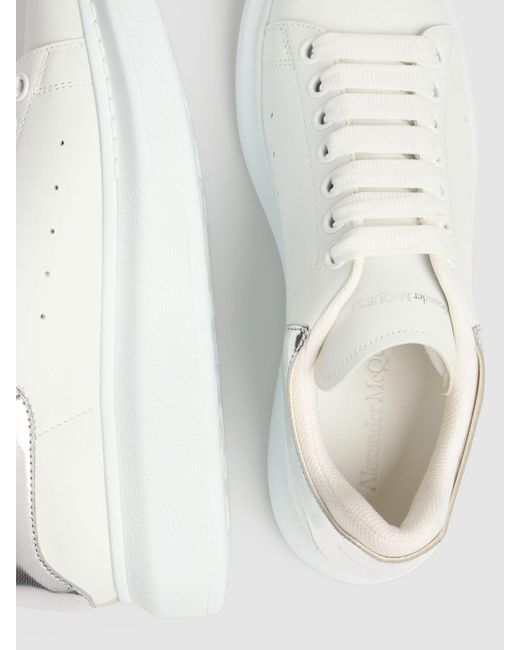 Alexander McQueen White 45mm Hohe Sneakers Aus Leder