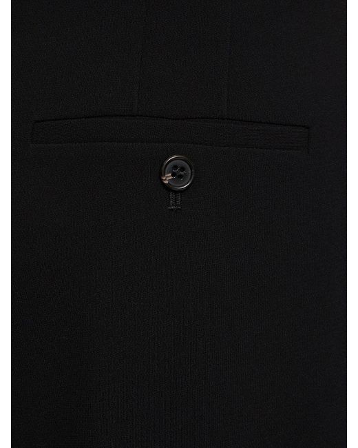 Pantalon ample tissu technique à double plis Theory en coloris Black
