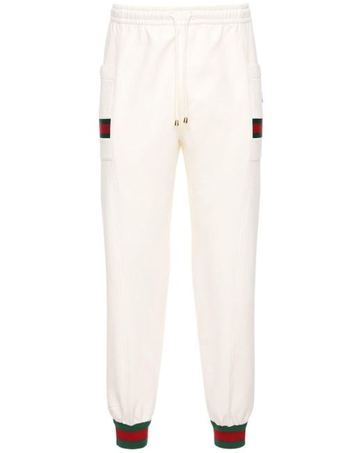 gucci white sweatpants