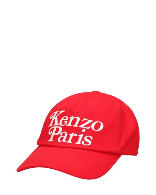 KENZO Red Kenzo X Verdy Cotton Baseball Cap for men