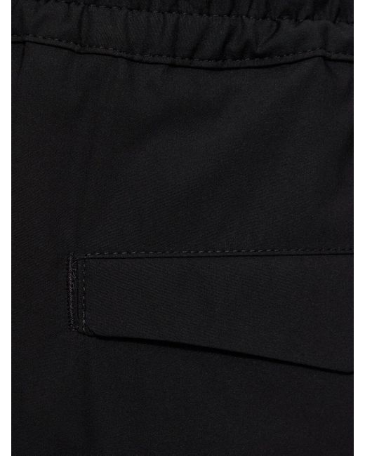 PT Torino Black Omega Tech Cotton Poplin Pants for men