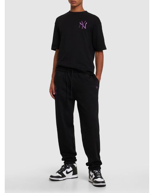 KTZ Black Ny Yankees League Essentials Sweatpants for men