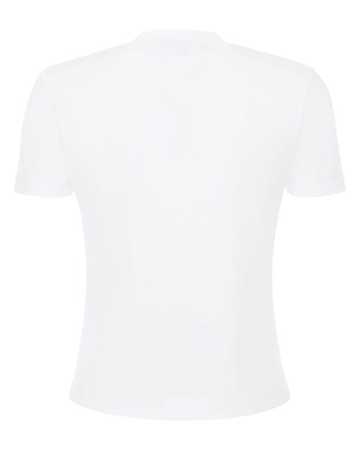 Jacquemus White Top Le T-Shirt Gros Grain