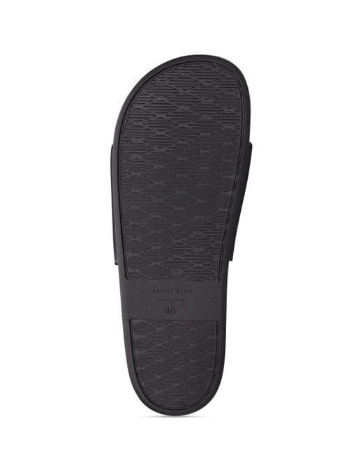 Anine Bing Black 10mm Hohe Sandalen Aus Gummi "isla"