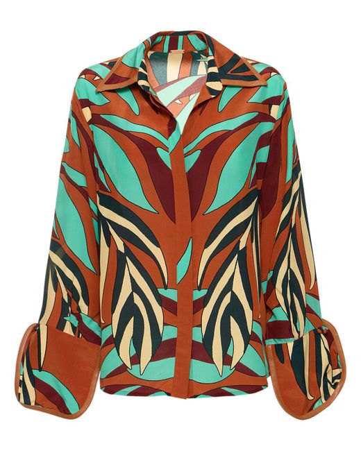 Johanna Ortiz Multicolor Luz De Alma Silk Shirt