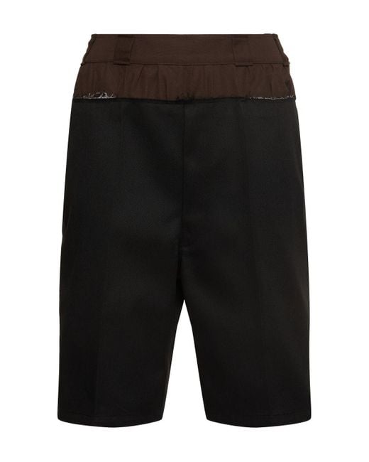 Maison Margiela コットンブレンドハーフパンツ Black