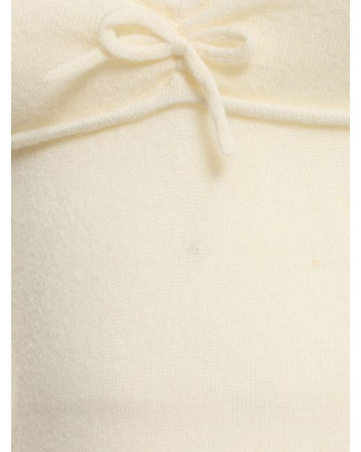 THE GARMENT White Minikleid Aus Kaschmir/wollstrick "como"