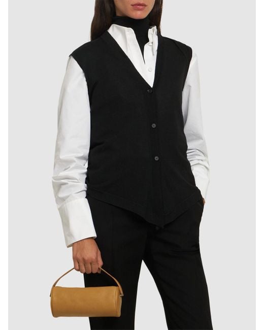 The Row Brown Kleine Handtasche Aus Leder "round 90's"