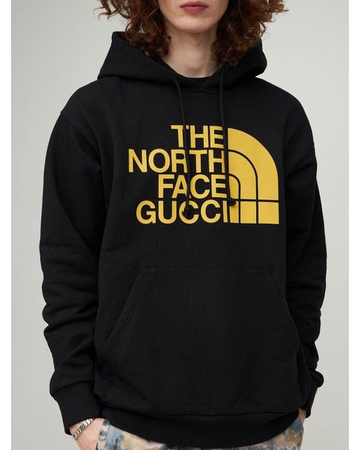 Gucci Baumwoll-hoodie "the North Face X " in Schwarz für Herren | Lyst DE