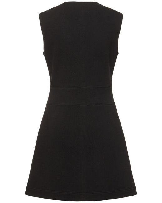 Cotton blend dress di Moncler in Black