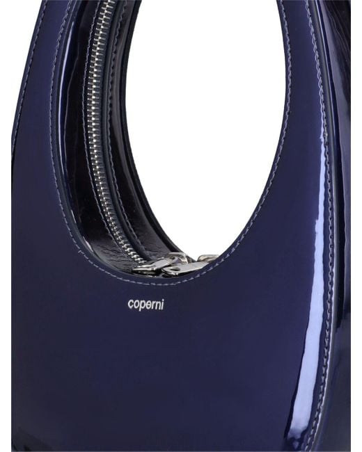 Coperni Mini Swipe ミラートップハンドルバッグ Blue