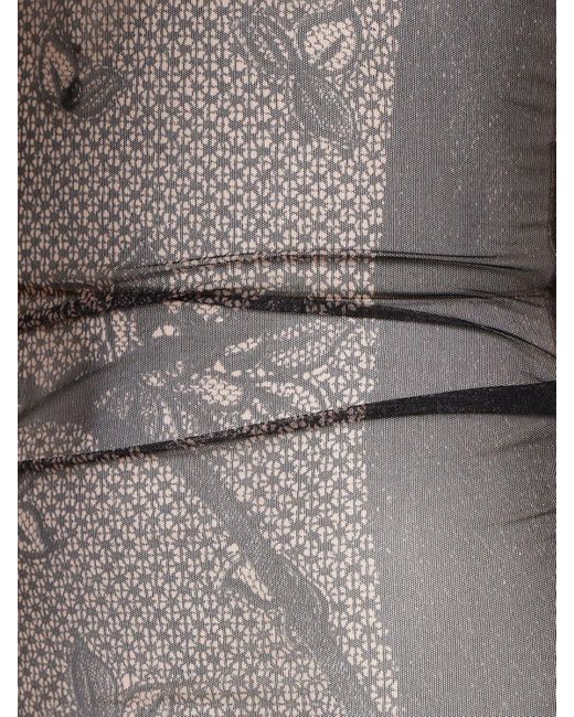 Balenciaga Trompe L'oeil シアープリントトップス Gray