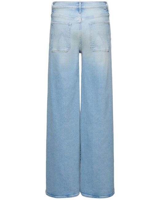 Mother Blue Patch Pocket Undercover Sneak Jeans