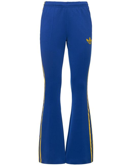 Pantalon ample en maille Adidas Originals en coloris Blue