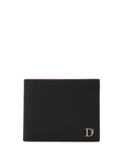 DSquared² Black D2 Statet Wallet for men