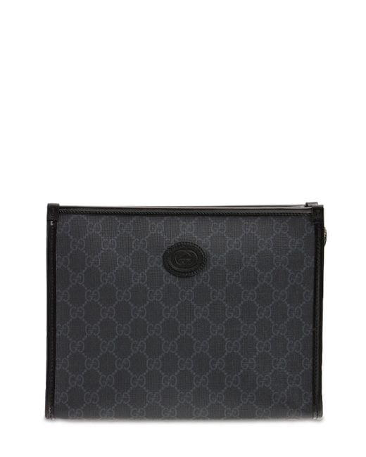 Gucci Gg Supreme Canvas Toiletry Bag in Black for Men | Lyst