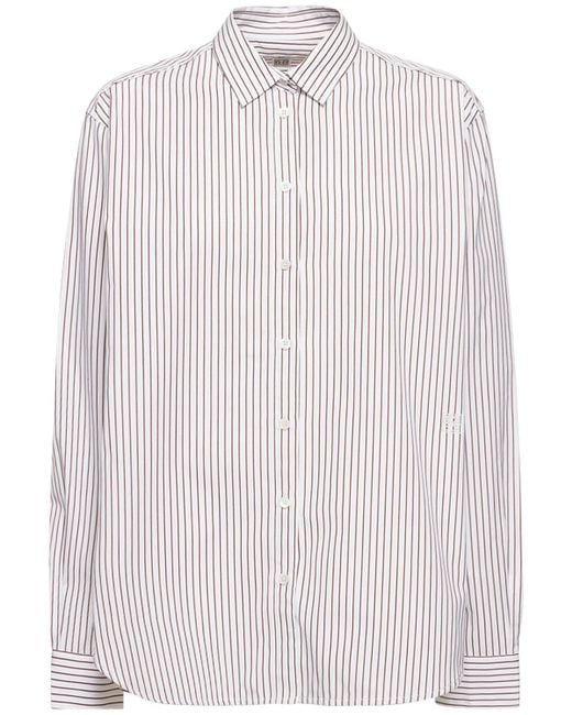 Totême  White Signature Striped Cotton Shirt