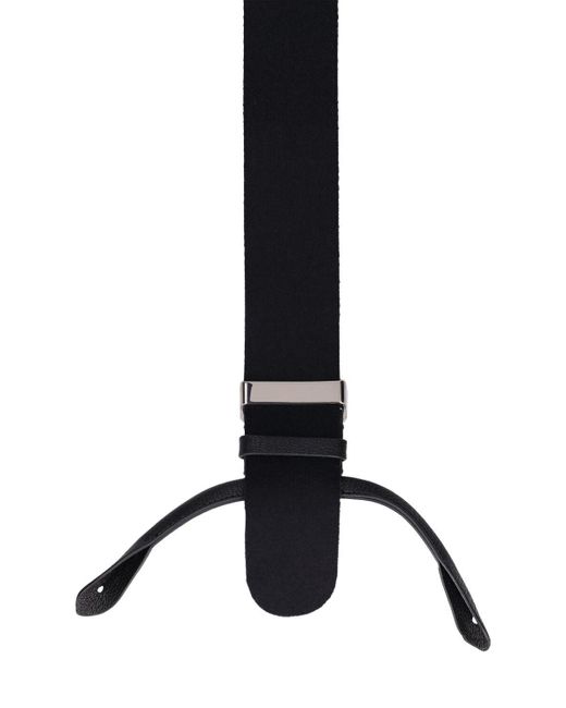 Maison Margiela Wool & Leather Suspenders in Black for Men | Lyst