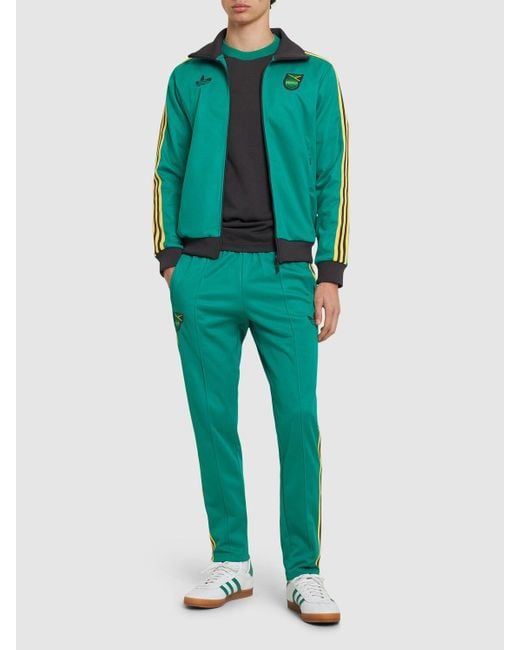 Adidas Originals Green Jamaica Track Pants for men