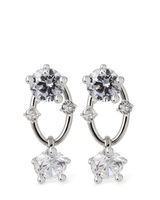 Panconesi Metallic Diamanti Drop Earrings