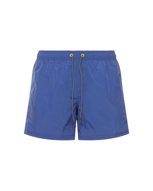 Bañador shorts nylon arrugado Sundek de hombre de color Blue