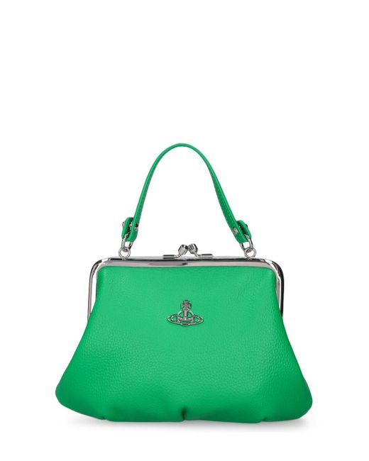 Vivienne Westwood Green Granny Frame Faux Leather Bag