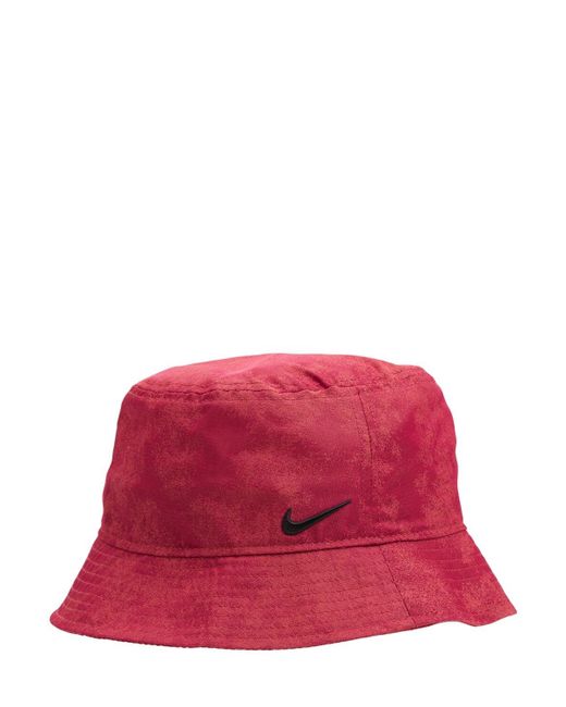 red nike bucket hat