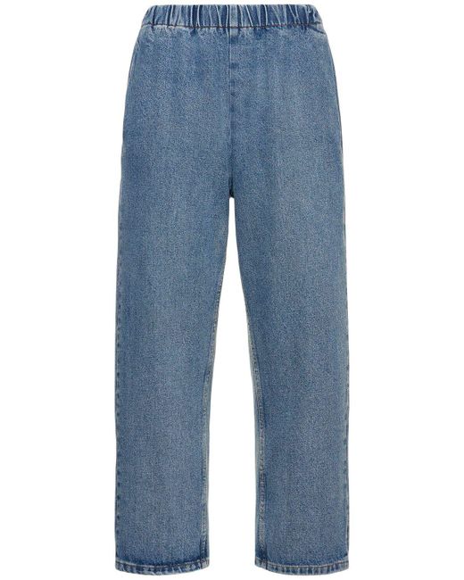 Jeans de denim de algodón MM6 by Maison Martin Margiela de color Blue