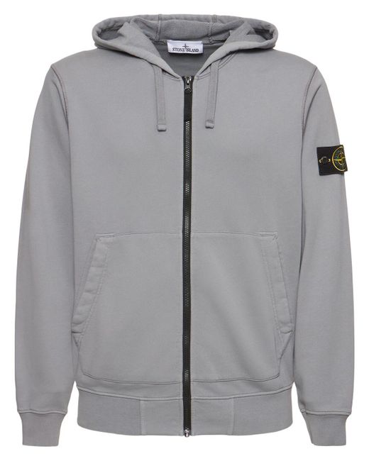 Stone island grey zip up sale