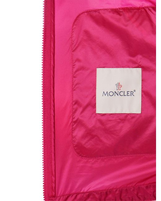 Giacca filiria in nylon di Moncler in Pink
