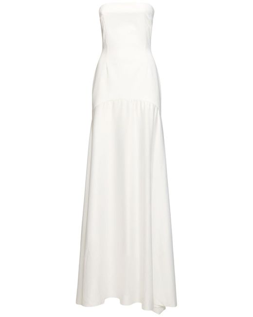 Solace London Alessandra ロングドレス White
