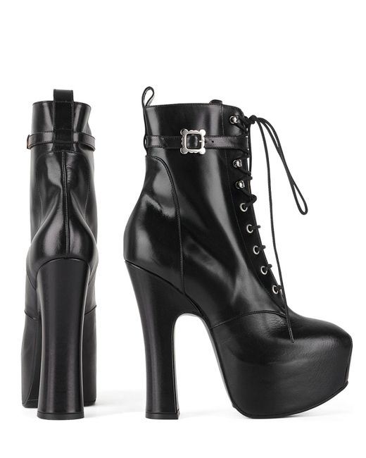 Vivienne Westwood Black 150Mm Pleasure Leather Ankle Boots