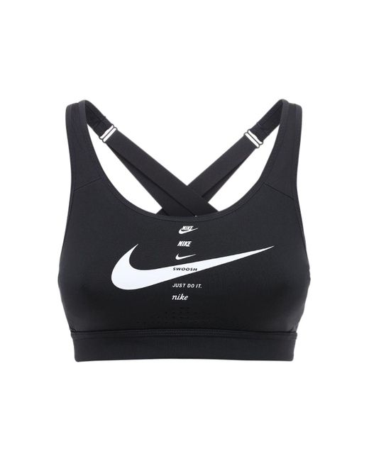 Nike Black Impact Strappy High Support Sports Bra