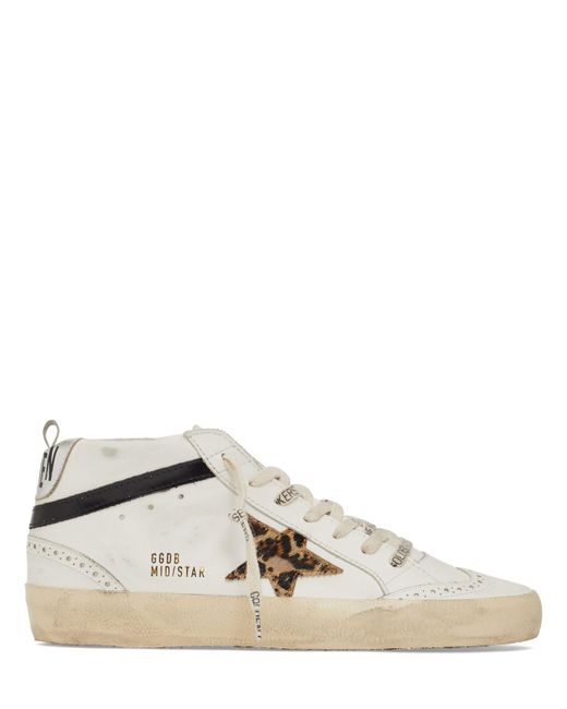 Golden Goose Deluxe Brand Multicolor 20mm Mid Star Leather Sneakers