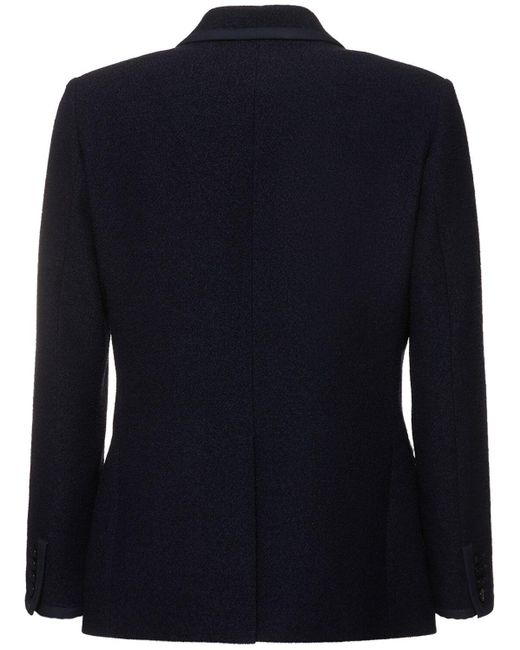 Valentino Zweireihiges Jackett Aus Tweed in Blue für Herren