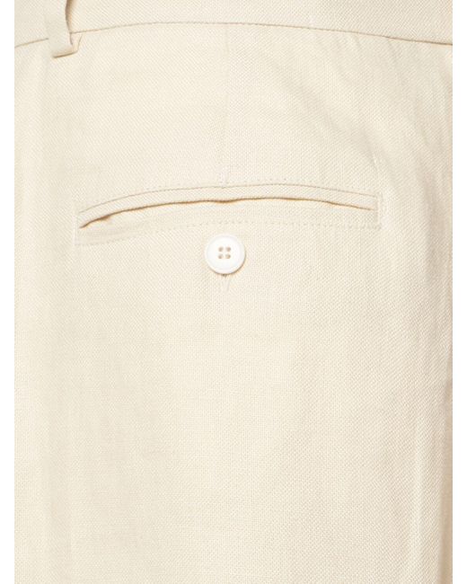 Pantaloni larghi malizia in tela di lino di Weekend by Maxmara in Natural