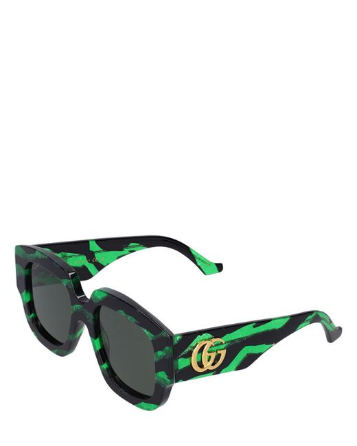 Gucci Green Sonnenbrille Aus Acetat "gg1546s"